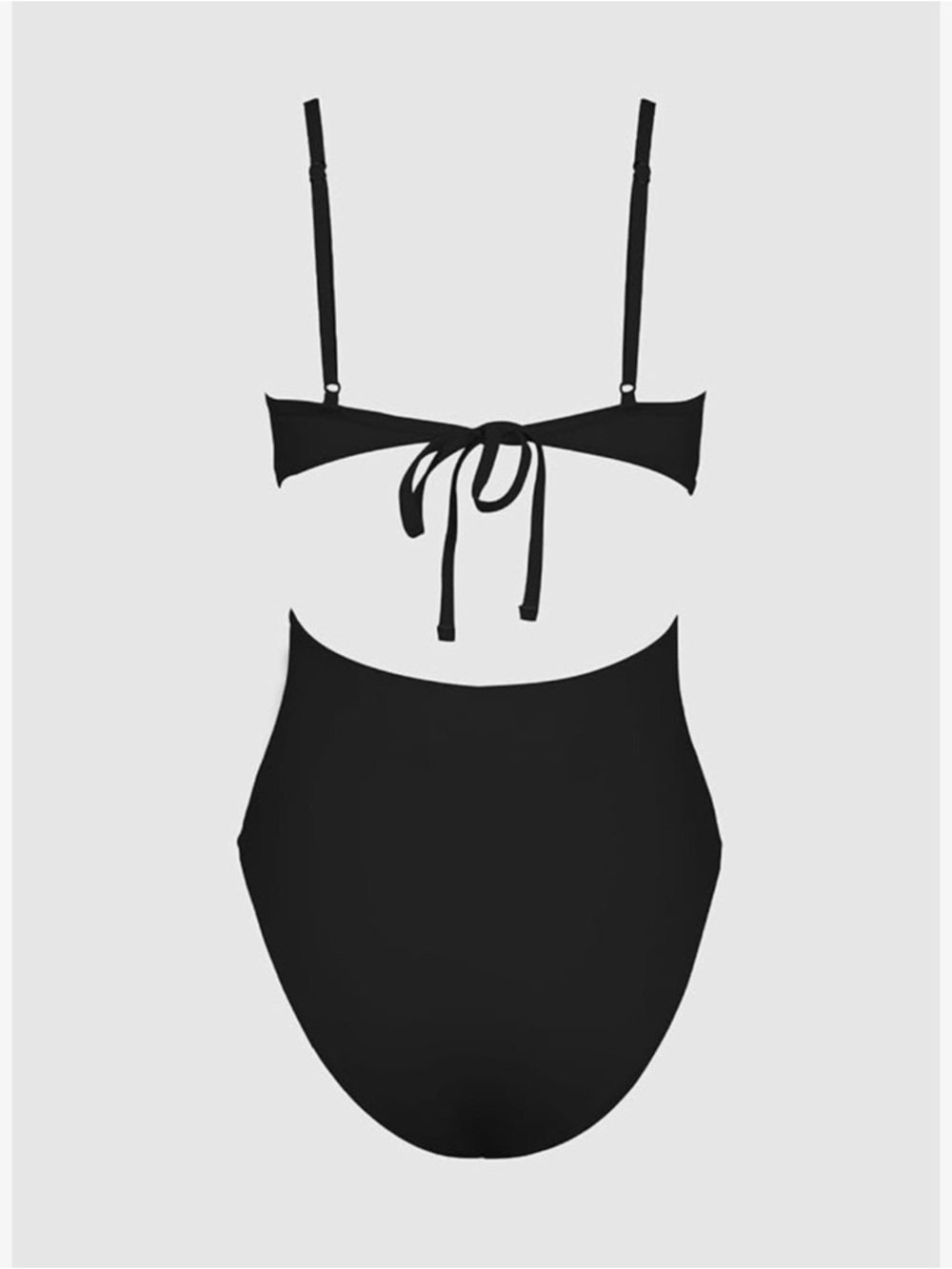 Cupshe Black Keyhole One-Piece Swimsuit Small NWT - Picture 2 of 7